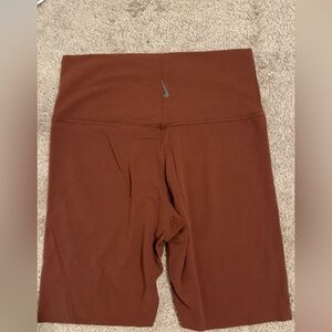 Brown Nike yoga shorts